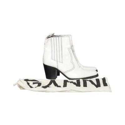 Heeled boots (White) from Ganni