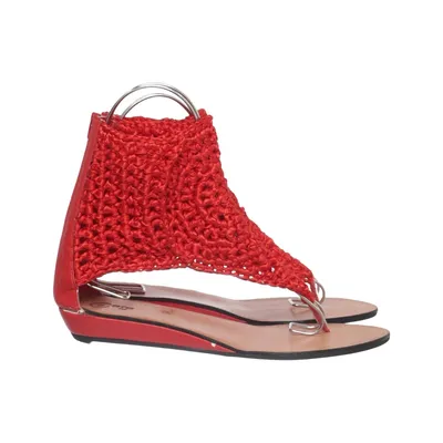 Sandals (Red) from Care Leather