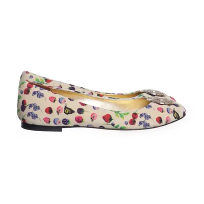 Ballet flats (Gold, Multicolored) from Versace for H&M Leather