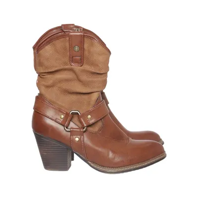 Heeled boots (Brown) from Refresh Leather