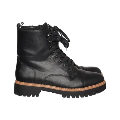 Bottes à lacets (Noir) de Landrover Cuir, Polyester
