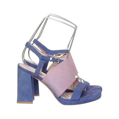 High heel sandals (Blue, Multicolored) from Floris Van Bommel Leather