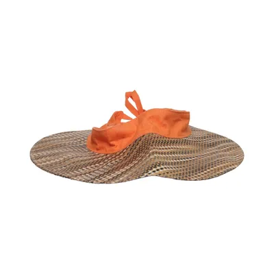 Casquette visière (Orange, Multicolore) de Fredrikson Coton, Lin, Viscose