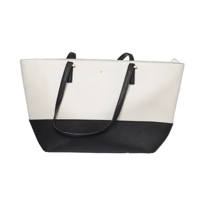 Handväska (Vit, Svart) från Kate Spade Polyester, Polyuretan