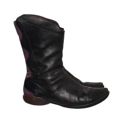 Boots (Black, Purple) from Think! Leather