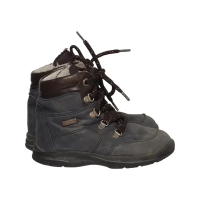 Bottes à lacets (Bleu) de Däumling Cuir