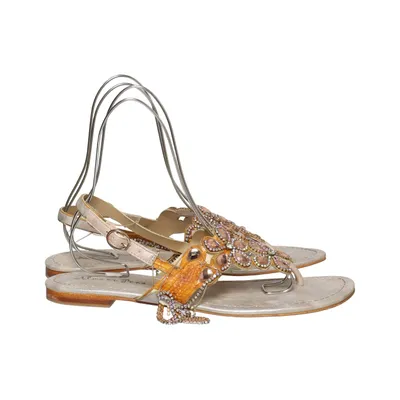 Sandals (Silver) from Alma en Pena Leather