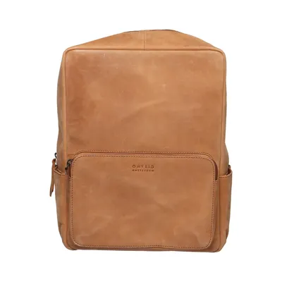 Rygsæk (Brun) fra O My Bag Læder, Økologisk bomuld