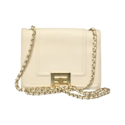 Axelremsväska (Beige) från Elisabetta Franchi Polyester, Polyuretan