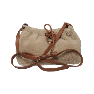 Sac à bandoulière (Beige, Marron) de & Other Stories Coton, Cuir