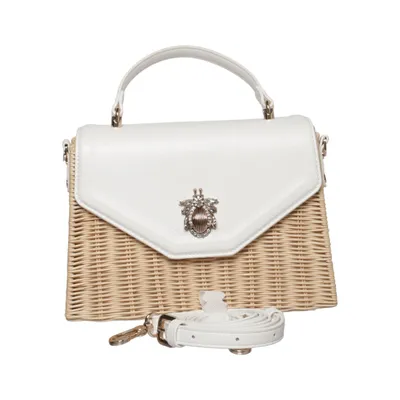 Handväska (Vit, Beige) från Dune London Bomull, Linne, Polyester, Polyuretan