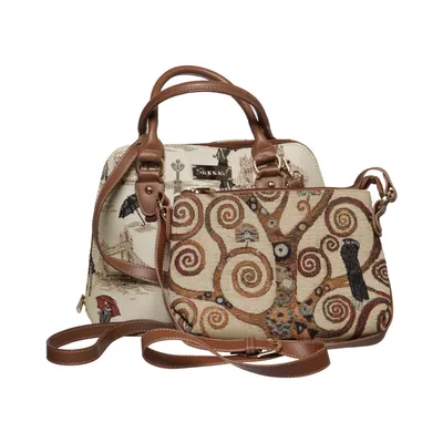 Schoudertas (Beige, Bruin) van Signare Katoen, Polyester, Polyurethaan