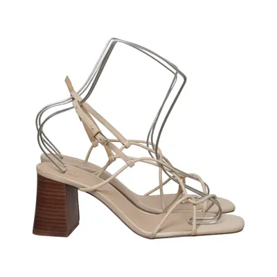 High heel sandals (Beige) from LeGer by Lena Gercke Leather