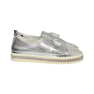 Slip-ons (Silver) from Footsoul Leather