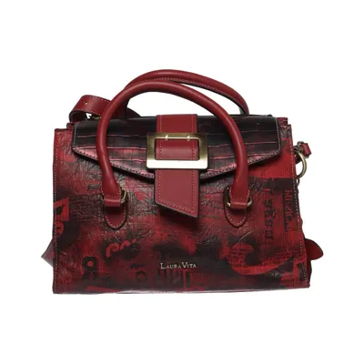 Sac à bandoulière (Rouge, Noir) de Laura Vita Polyuréthane