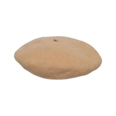 Beret (Beige) from Woolmark Wool