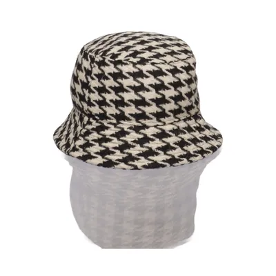Buckethatt (Svart, Vit) från H&M Polyester, Ull