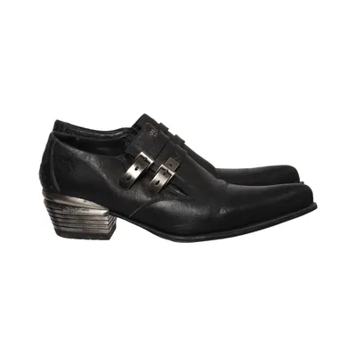 Monk strap shoes (Black) from New Rock Leather
