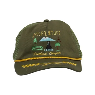 Trucker pet (Groen, Geel) van Poler