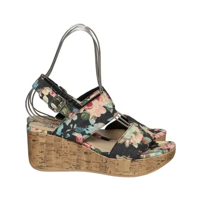 Wedges (Black, Multicolored) from Vox Shoes