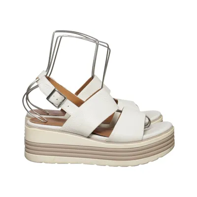 Chaussure compensées (Blanc, Beige) de Regarde Le Ciel Polyuréthane