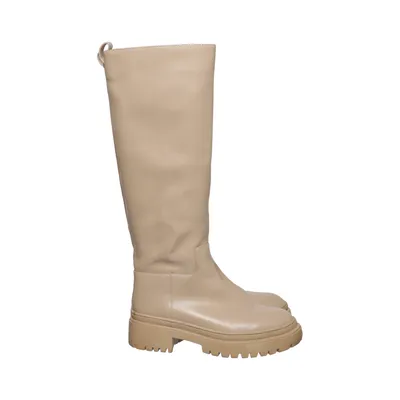 Støvler (Profile Sole Wide Shaft Boots) fra NA-KD Læder