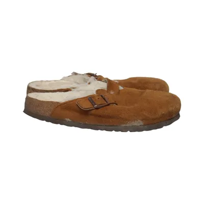 Tøfler (Boston) fra Birkenstock Læder, Uld