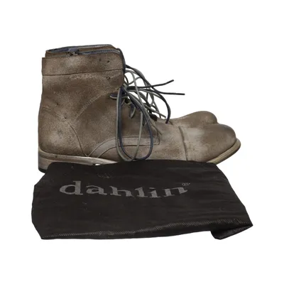 Bottes à lacets (Gris) de Dahlin Cuir