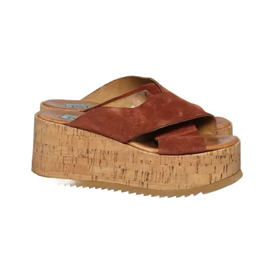 Wedges (Brown) from A Pair Leather