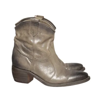 Cowboyboots (Silber) von Helen Billkrantz Leder