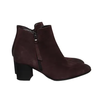 Heeled boots (Brown) from DAVOS Gomma Leather