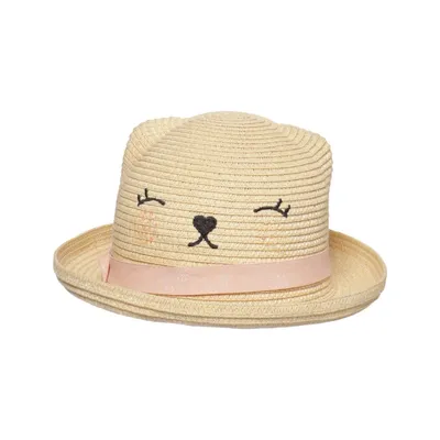 Stråhatt (Beige, Rosa) från H&M