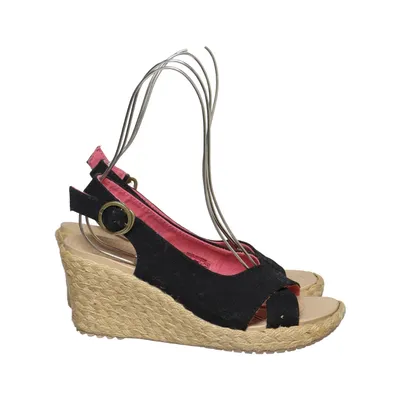 Chaussure compensées (Noir, Beige) de Crocs
