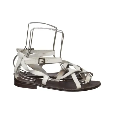 Sandales (Blanc, Marron) de Kim Kay Cuir