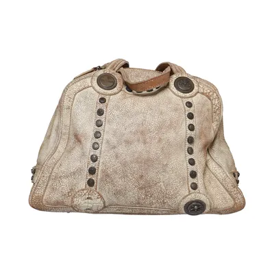 Sac à main (Beige) de John Galliano Coton, Cuir