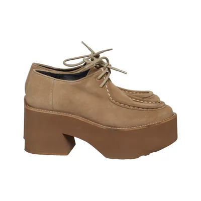 Bottes à talons (Beige) de Paloma Barceló