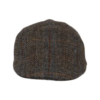 Platte pet (Grijs, Bruin, Blauw) van Wellington of bilmore Wol