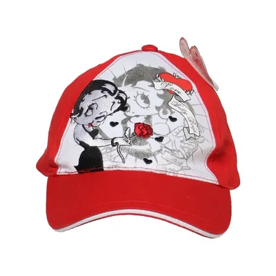 Honkbalpet (Rood, Wit, Zwart) van Betty Boop Katoen
