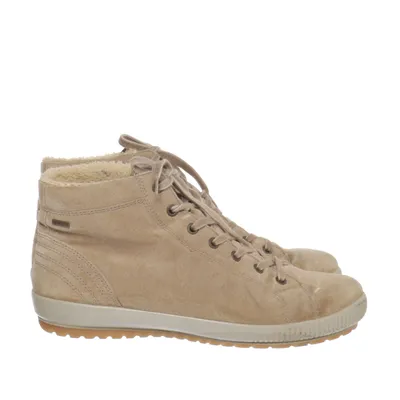 Laced boots (Beige) from Legero Suede