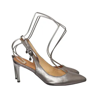 Pumps (Silver) from Lavorazione Artigiana Leather