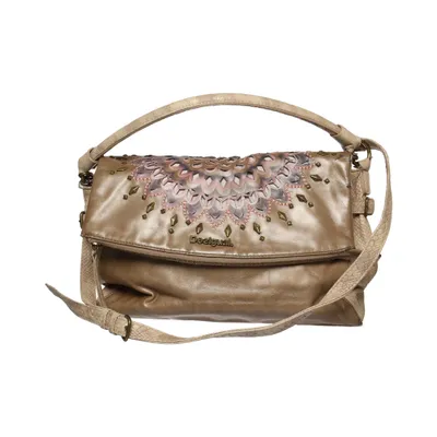 Umhängetasche (Beige, Lila, Pink) von Desigual Polyester, Polyurethan