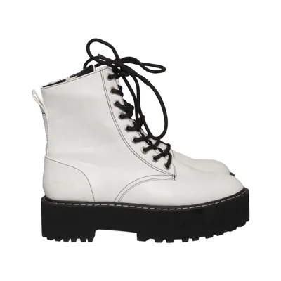Laced boots (White) from Divided by H&M Polyester