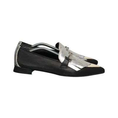Loafers (Svart, Silverfärgad, Vit) från Divine Follie Skinn