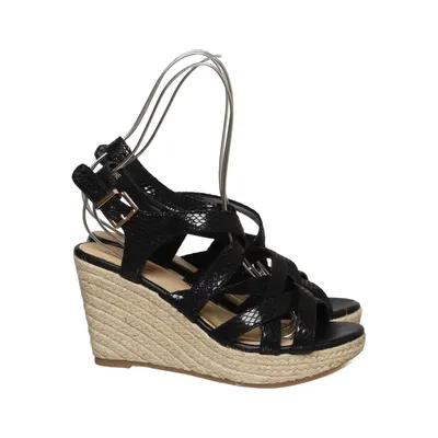 Chaussure compensées (Noir) de Alley Cuir