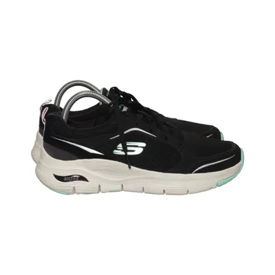 Trainers (Black) from Skechers Leather