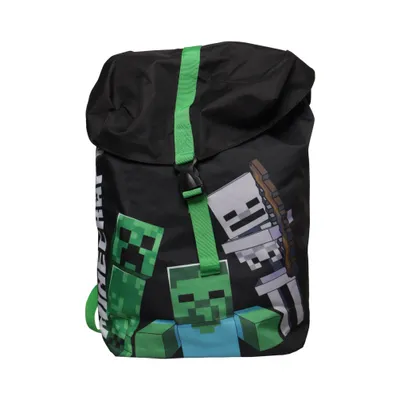 Rygsæk (Sort, Flerfarvet) fra Minecraft