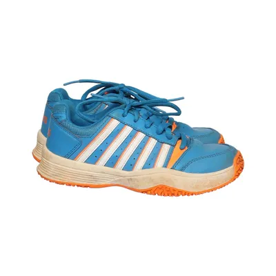 Trainingsschoenen (Blauw, Wit, Oranje) van K-Swiss Leer