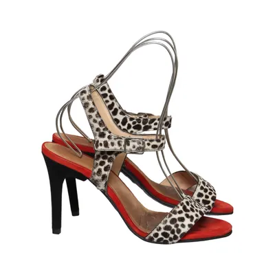 High heel sandals (Red, Multicolored) from Mime et Moi Leather
