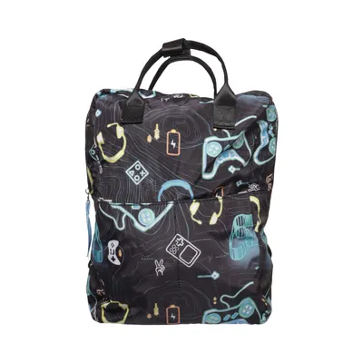 Backpack (Black, Multicolored) from Lindex Polyester
