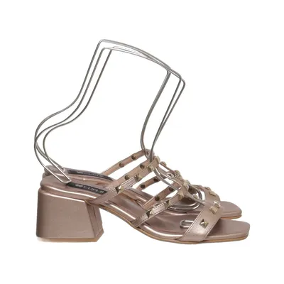 Sandales à talons hauts (Beige) de Cuplé Cuir